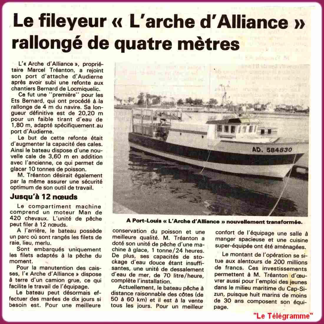 L arche d alliance rallonge de 4m 1990